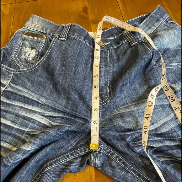🌸  FUSAI mens distressed denim jeans perfect concert jeans 36 x‎ 30 - Picture 3 of 15